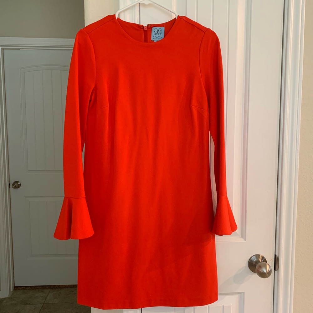 Cece flutter sleeve dress
